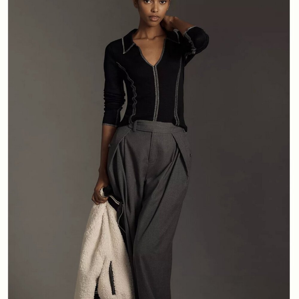 Anthropologie Pilcro Stitched Long-Sleeve Top Various $78 NWT